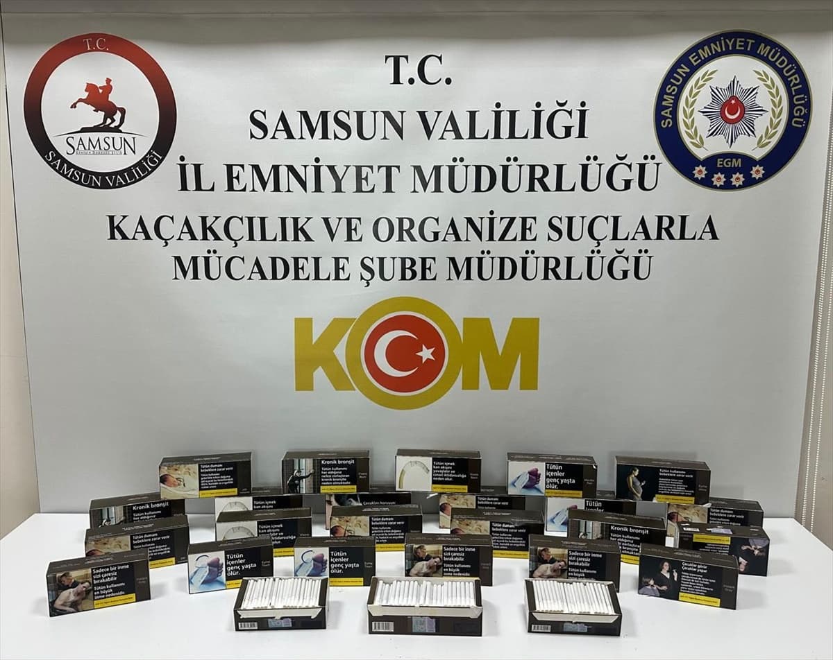 Samsun'da 5 bin 200 makaron ele geçirildi