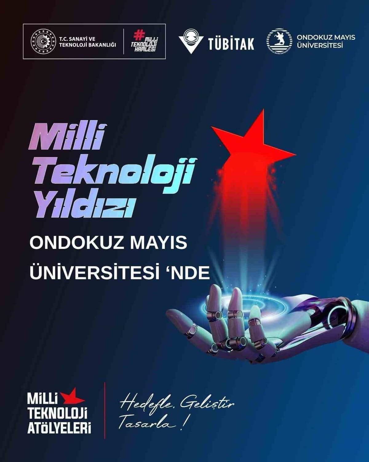 Samsun'da TÜBİTAK destekli OMÜ Milli Teknoloji Atölyesi öğrencilere açıldı