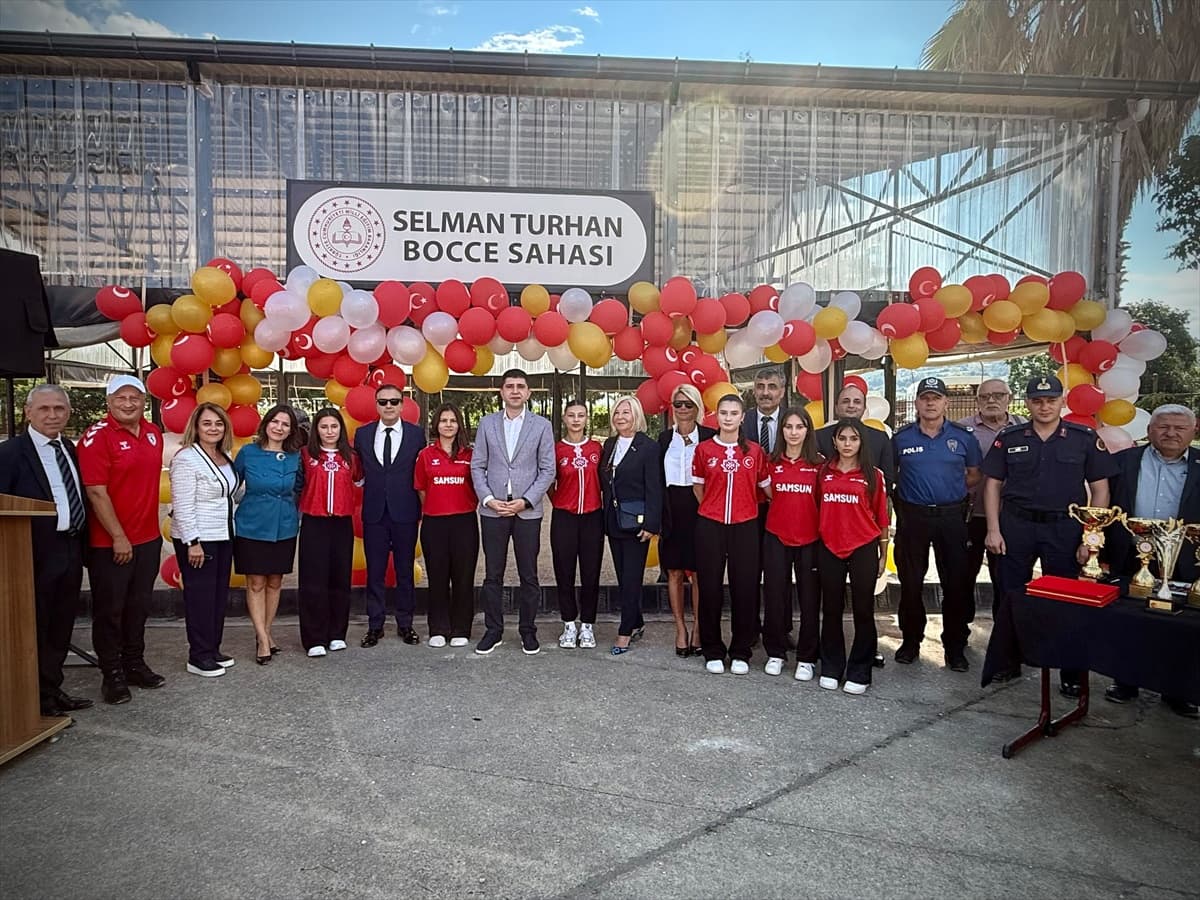 Samsun Alaçam'da Selman Turhan Bocce Sahası törenle hizmete açıldı