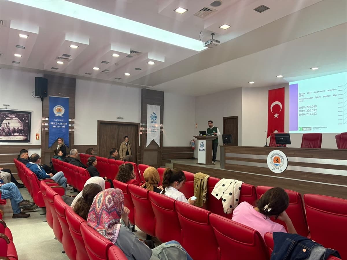 Yeşilay Samsun Başkanı Güneş, SASKİ personeline bağımlılık farkındalık eğitimi verdi