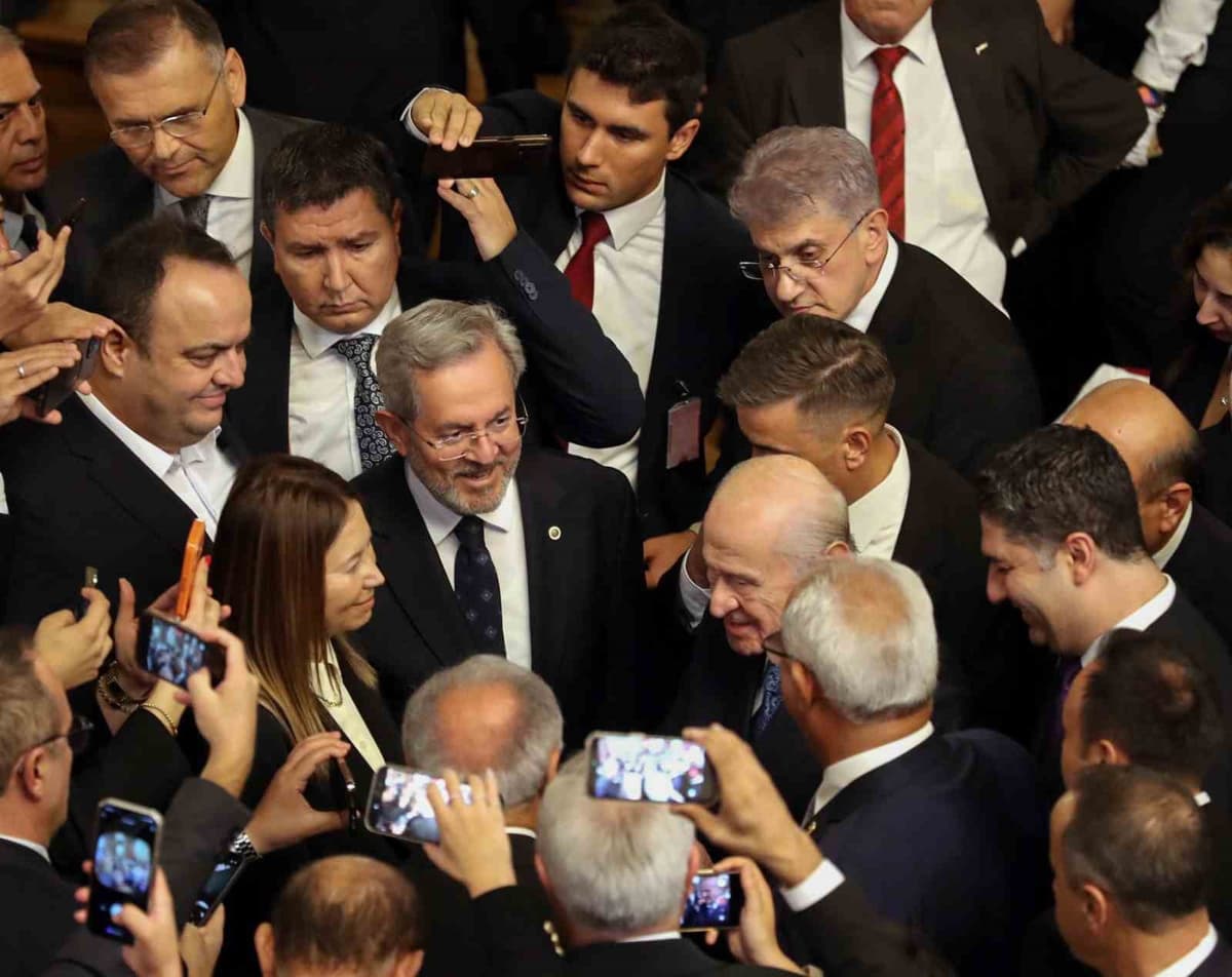 OMÜ Rektörü Aydın, TBMM'nin yeni yasama yılı resepsiyonunda OMÜ'yü temsil etti