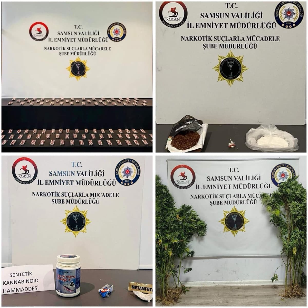 Samsun'da uyuşturucu ticareti suçundan aranan 4 firari hükümlü yakalandı